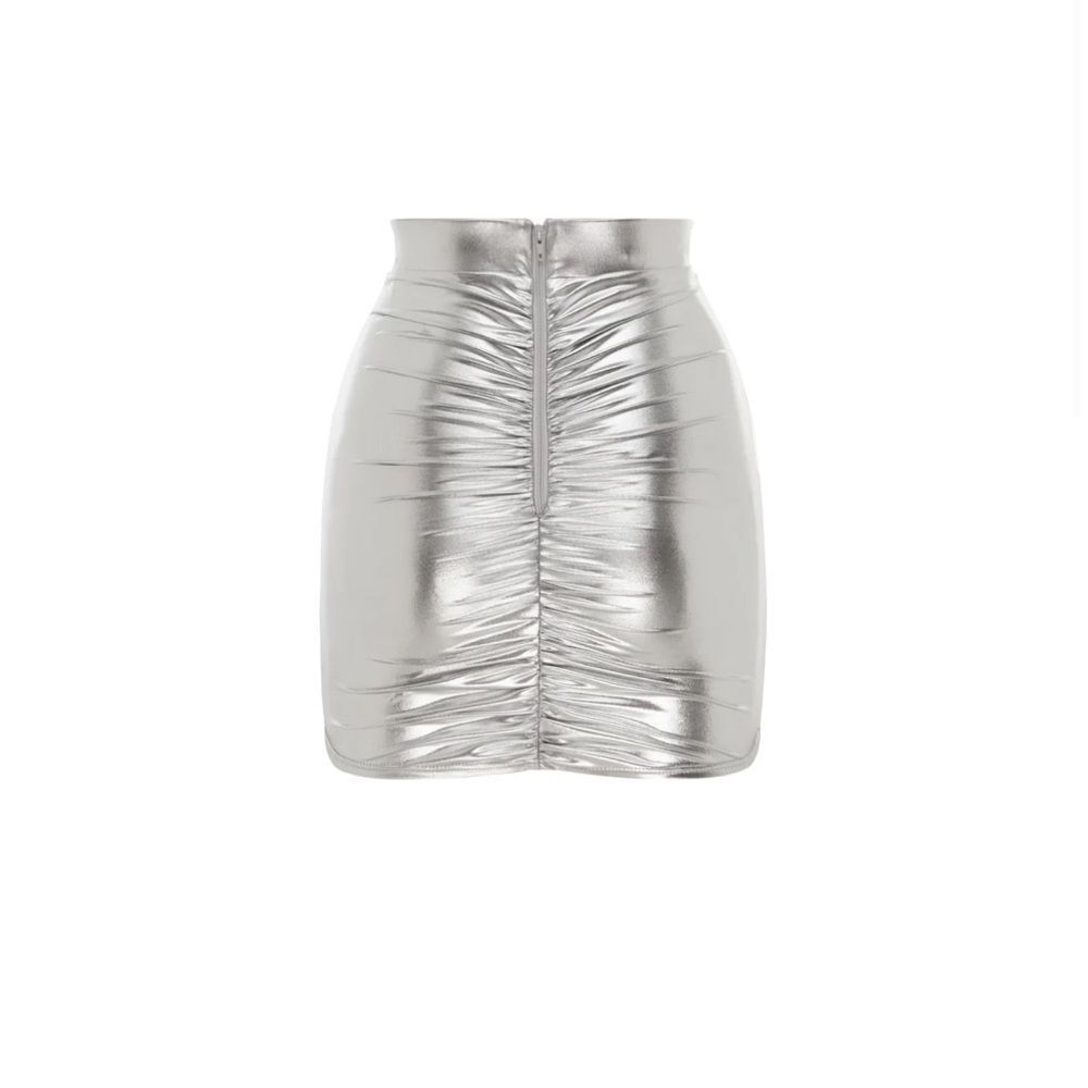 Alex Perry Riley Skirt Silver - Picture 2 of 6